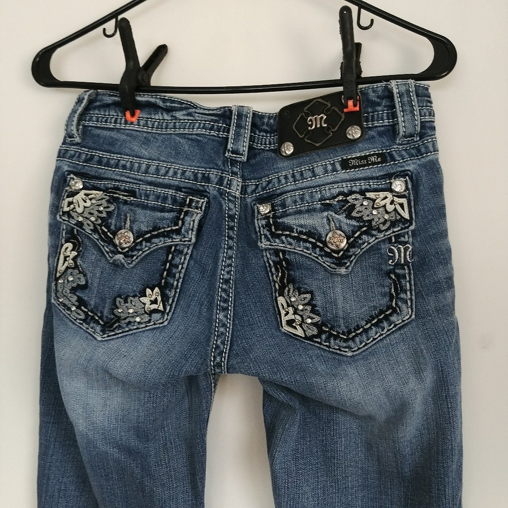 Miss Me Rhinestone Jeans Kelly Bootcut Concord Str - Picture 7 of 8